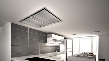 ventilator extractor în bucătărie - 45 idei fotografie modul de a alege design-