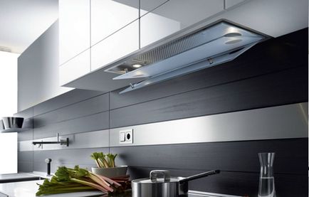 ventilator extractor în bucătărie - Foto 50 opțiuni, cum de a alege o hota de bucatarie