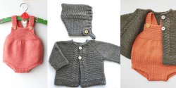 De tricotat pentru sugari și copii mici și de croșetat, diagrame și descrieri