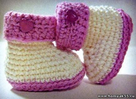 De tricotat pentru nou-nascuti cu cârlig diagrame și descriere