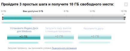Yandex unitate - fiecare cu 10 GB gratuit!