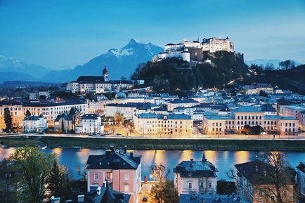 Salzburg, Austria Salzburg este vorba și atracții cu fotografii