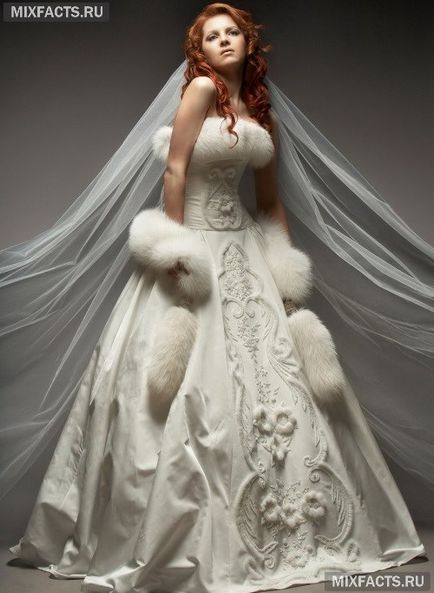 Nunta de iarnă rochii caracteristici și fotografie