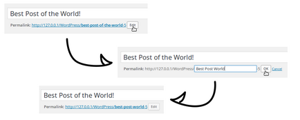 Relația cu constanta link WordPress (Setări & gt meniu; Permalinks) Familiarizarea cu referințe constante în WordPress
