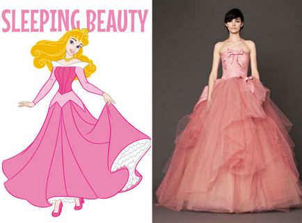 10 rochie de mireasa pentru fetele care doresc sa arate ca printese de la Disney