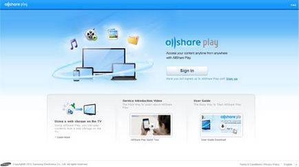 AllShare - Centrul de ajutor - AllShare Play - Rădăcină de muncă