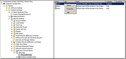 AppLocker în Windows 7