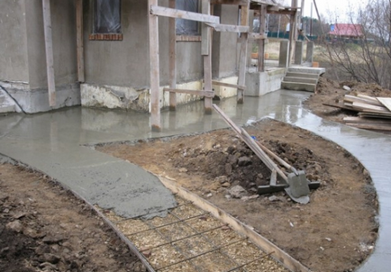 pista de beton în țară cu propriile lor mâini (mâini) pista de beton în țară cu propriile mâini