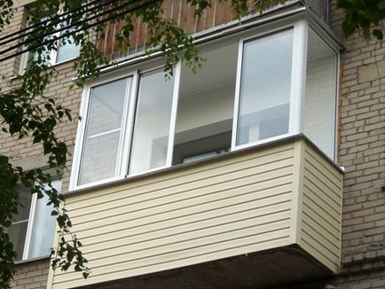 Balconul căptuși exterior - în special fotografii, cum să arma Decoratori, preț și în cazul în care pentru a cumpăra materiale
