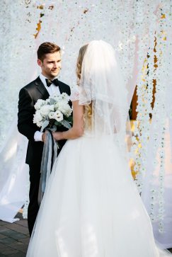 nunta clasic alb-negru Dmitry și Kristina