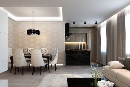 Proiectare living-sala de mese de 120 fotografii (zonă de luat masa Highlight va ajuta) Proiectare living-sala de mese de 120 de fotografii