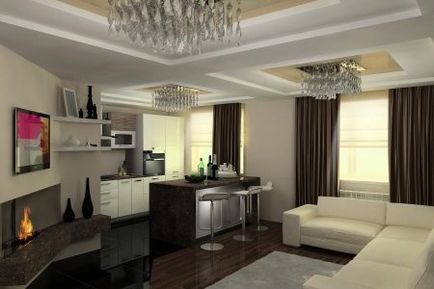 bucatarie de design sufragerie camera de zi-(56 poze) de interior apartamente studio în stil clasic
