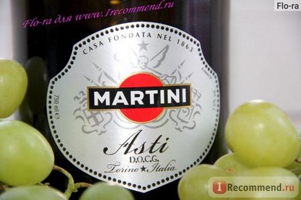 Vin spumant Martini Asti - «Asti Martini - șampanie mea preferată! O trecere în revistă detaliată a acestui