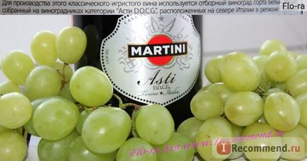 Vin spumant Martini Asti - «Asti Martini - șampanie mea preferată! O trecere în revistă detaliată a acestui