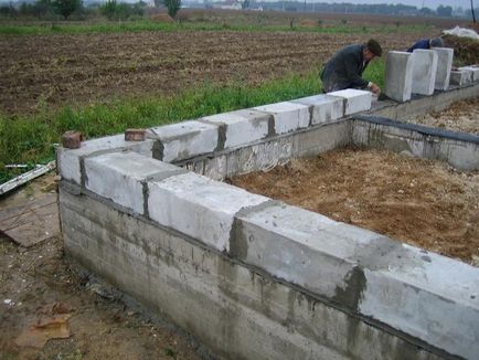 Cum de a pune în mod corect blocuri de beton