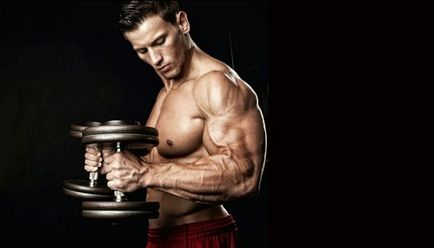 Cum de a construi mreana biceps, gantere la domiciliu