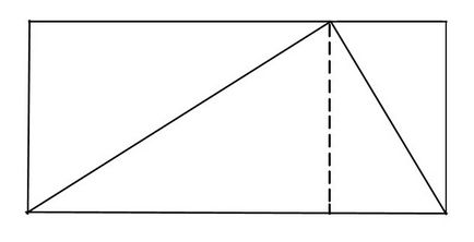 Cum de a găsi aria unui triunghi dreptunghic într-un mod neobișnuit