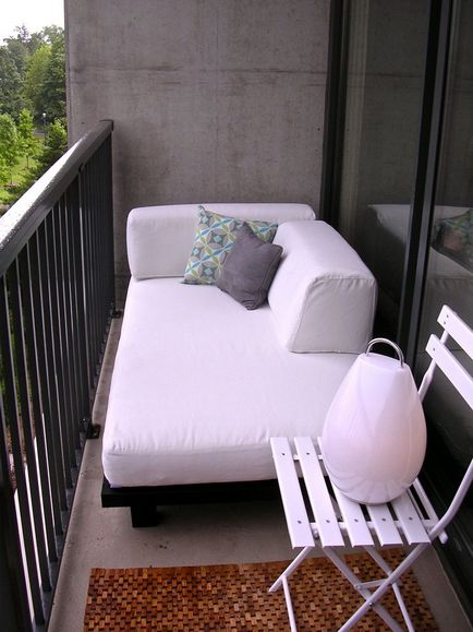 Cum de a asigura dormitor pe balcon - fotografie și exemple