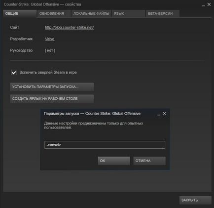 Cum de a deschide o consolă în CS Go - lumea cs go (pentru a deschide) Cum de a deschide o consolă în CS Go - lumea cs du-te