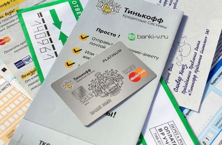 Cum să obțineți o bancă card de credit Tinkoff