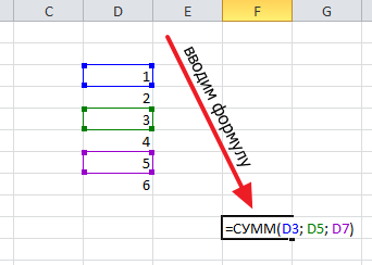 Cum se calculează suma în Excel în coloană și în anumite celule
