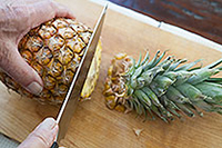 Cum pentru a curăța ananas imagine de instrucțiuni de curățare ananas