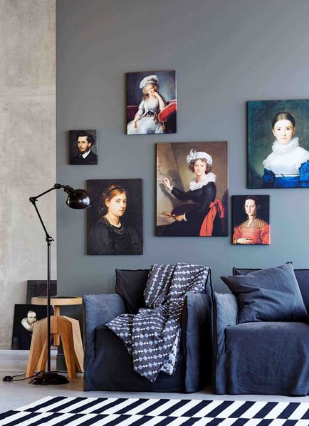 Cum să stea o imagine sau o fotografie pe perete - reguli, sfaturi și idei