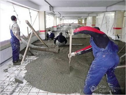 Cum sa faci o podea de beton - o podea din beton