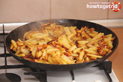 Cum de fript cartofi într-o tigaie