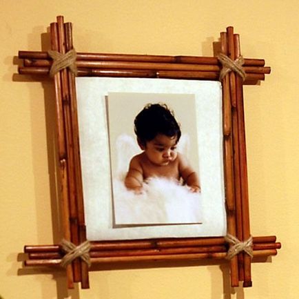 Cum de a face un cadru de imagine cu mâinile realizate din lemn, din plinta, exemple de fotografii