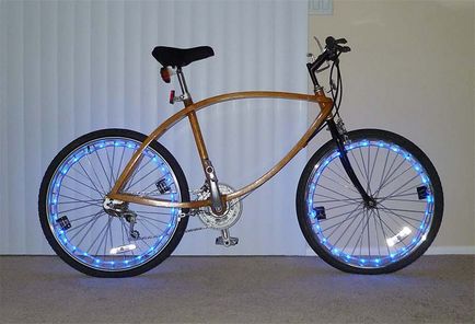 Cum de a face cu LED-uri de iluminat o roată de bicicletă cu mâinile