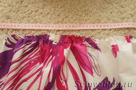 Cum să coase o fusta cu o bandă elastică pentru o casa, un blog de familie Irina Polyakova