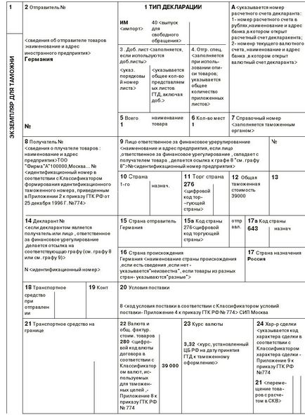 Cum să completeze o declarație vamală, iar atunci când este necesar