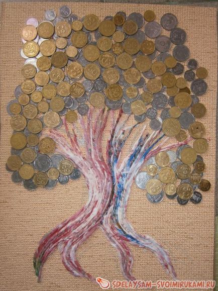 Imaginea a monedei „copac bani“, o clasă de master, cu propriile lor mâini