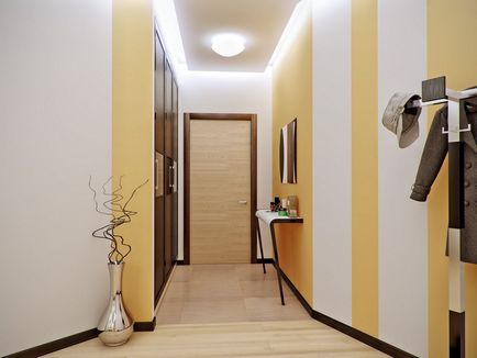 Combinând tapet în hol fotografie idei de design coridor pentru modul în care să combine într-un apartament, puteți