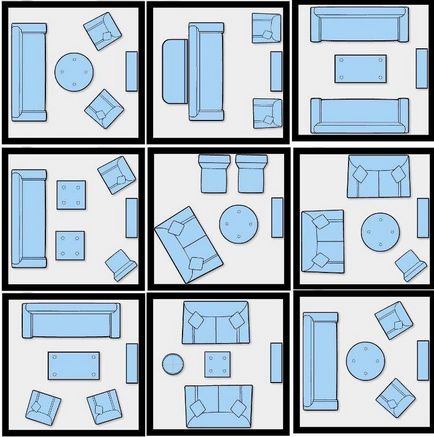 Design-ul frumos de mobilier în apartament de selecție, regulile de plasare