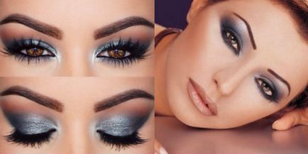 Machiaj smokey eyes pentru ochi caprui imagine, instrucțiuni pas cu pas