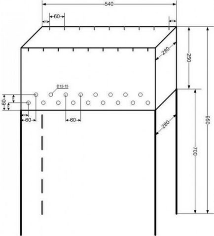 grătar metalic cu mâinile staționare, portabile, prefabricate