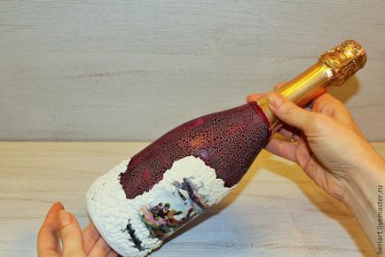 master-class pe sticle sos de șampanie în tehnica decoupage - Masters Fair - Mână