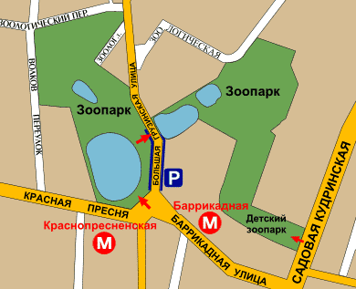 Pe o stație de metrou este Moscova Zoo
