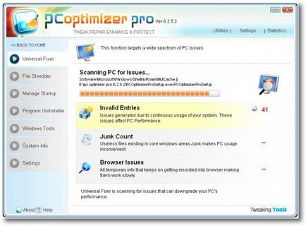 Prezentare generală a programului de optimizare PC Pro