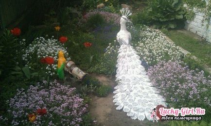 Decorațiunile originale de sticle de plastic Peacock modul de a face propriul