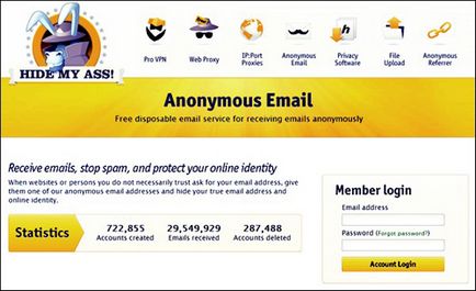 Trimite e-mail anonim 20 de site-uri care vă ajută să ascund identitatea pe Internet