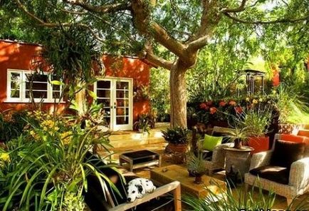Patio în țară cu propriile lor idei de mâini fotografie de design și aranjament (patio) Patio în țară cu propriile lor idei mâini fotografie de proiectare si amenajare