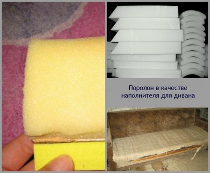 Padding stofa canapea, alegerea materialului, lucrări practice (cu video)