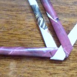 Țesut trese plate din tubii ziare Crafts practice din resturi de materiale