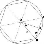Aria triunghiului prin zona circumscrisă cercului - cu formula, un calcul exemplu