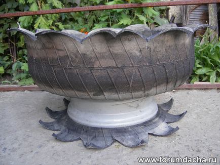 Artizanat din anvelope - cum se fac anvelopele melc modul de a face anvelope suporte