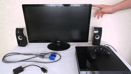Conectarea la un 4 playstation televizor sau monitor