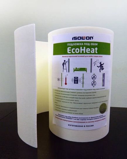 Substratul sub pereți izolați fonic tapet, penolon rating, izolare EcoHeat, un master (substrat) Substratul sub pereți izolați fonic tapet, penolon comentarii, izolație EcoHeat, maeștrii